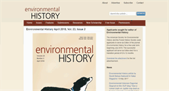 Desktop Screenshot of environmentalhistory.net